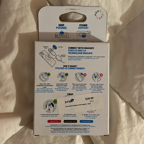NWT Popsockets (X3) Phone Grips and Stands w/ Swappable Top Premium&MagSafe - Picture 5 of 7